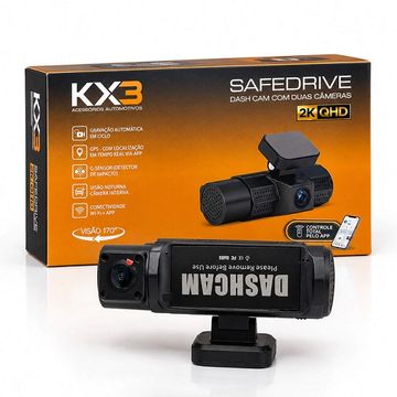 Câmera Digital DVR Veicular Dashcam KX3 Tela 2,4" 1080P KXDVR2-2K