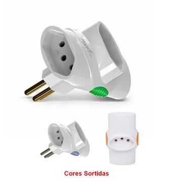 Adaptador Tomada T 3 Tomadas 3 Pinos 10A Branco Legrand Daneva - DN1677-SINOP-03
