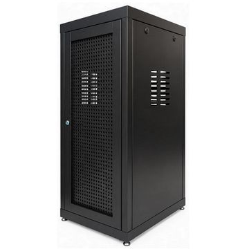 Rack para Servidor Piso 44U 770mm 19POL Preto Porta Perfurada Ventilada Fibra Meta - RP44770S-PV