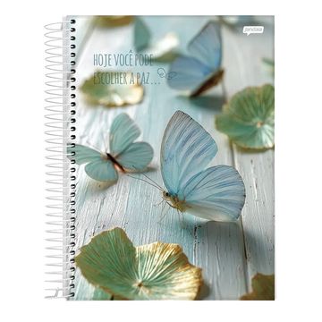 Caderno Universitário Capa Dura Espiral 1 Matéria 80 Fls 200x275 Paz - Pacote com 4 Unidades - Jandaia - 68779-77