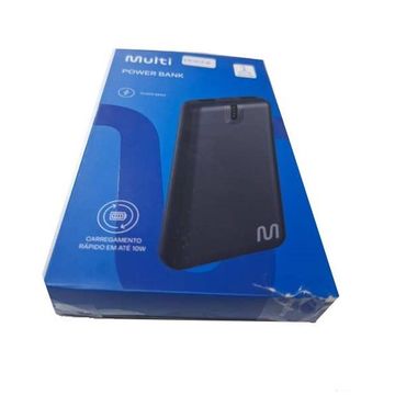 Carregador de Celular Portátil Power Bank 10.000mAh 1 USB 2.0A Preto Multi - GT - CB173 CAIXA COM AVARIA