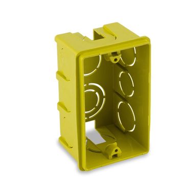 Caixa de Embutir 4X2 PVC Amarelo Forceline - 0600300001