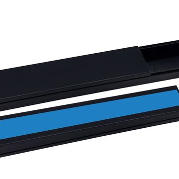 Canaleta Fechada Force line Barra 2 Metros 20x10mm Preto com Dupla Face - Vendido Unitário - 600100243