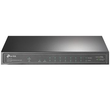 Switch PoE+ Tp-Link TL-SG1210P 8 Portas 10/100/1000 Mbps PoE+ 63w + 2 Portas SFP - 144182