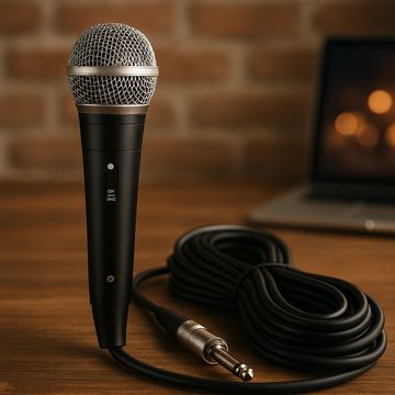 Microfone Hoopson Profissional com Cabo 3 Metros - MIC-008H