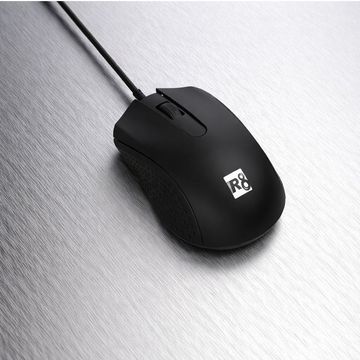 Mouse USB R8 1200 Dpi Office Preto - 1608
