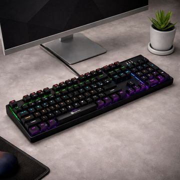 Teclado USB Gamer Mecânico R8 com Led RGB - TR-1100P