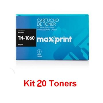 Kit com 20 Toner Brother Preto Maxprint - TN1060 - KIT5612948/20