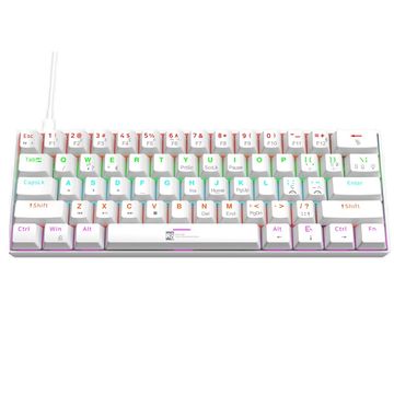 Teclado USB Gamer Mecânico R8 com Led RGB - TPC-1037W