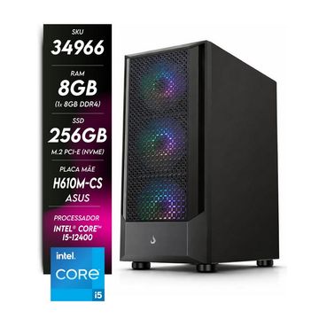 Micro Computador NTC Core i5 12400 Memória 8 GB SSD 256 GB sem Monitor - HOME 1103 AS - Linux