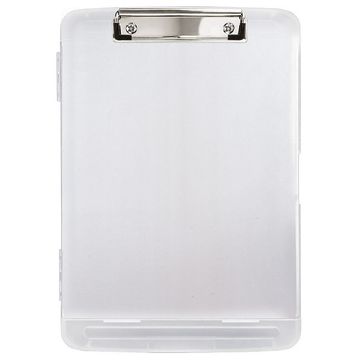 Prancheta Plástico Ofício Estojo com Porta Canetas 35.8 X 25.0 X 0.31cm Cristal - Dello - Unitário - DP01.0004.006