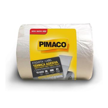 Etiqueta Adesiva Térmica 100 x 50mm 1 Carreiras 36 Metros Pimaco - 970812