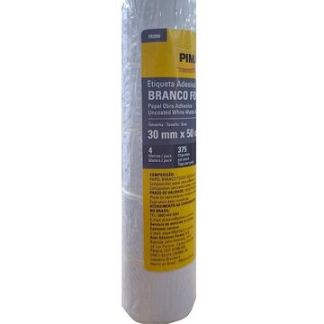 Etiqueta Codigo de Barras 30 x 50mm Branco - Pacote com 5 Unidades - Pimaco - FR3050 - 970837